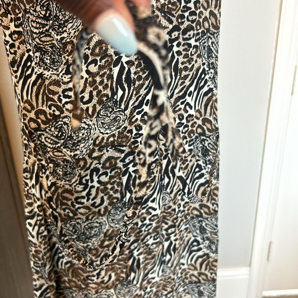CDC Caren Desiree Company: Animal Print Sleeveless Maxi Dress Size 6 - Picture 13 of 14